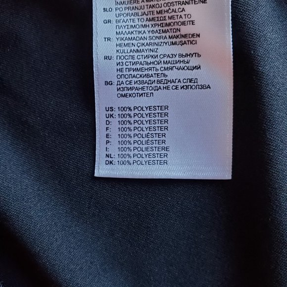 Adidas athletic black long sleeve top sz large - Picture 8 of 8